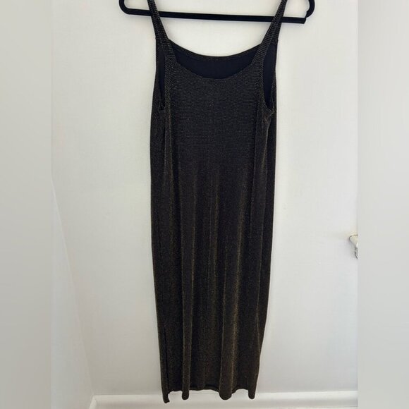 FMX&CO 90s Vintage Gold Glitter Mesh Dress - Picture 6 of 13